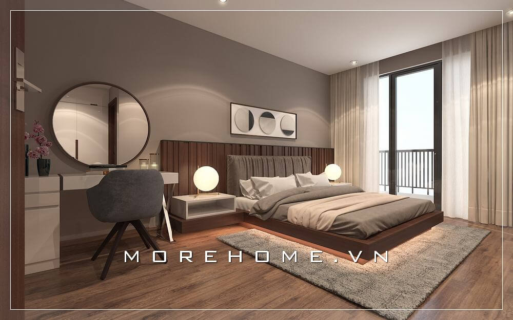 Giường ngủ chung cư hiện đại Giường ngủ chung cư hiện đại