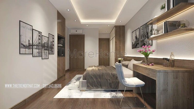 Tranh canvas treo tường làm cho không gian phòng ngủ thêm phần ấn tượng và sống động