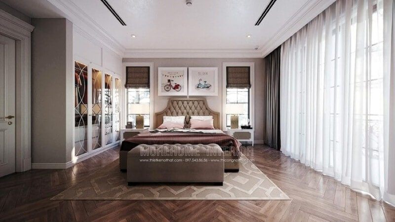 Tranh canvas treo tường hình xe đạp đẹp, đáng yêu cho phòng bé gái