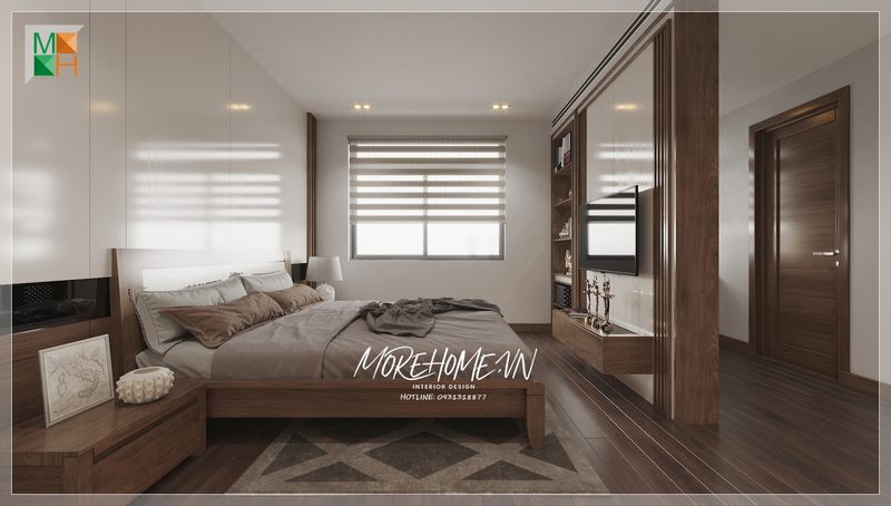 Cửa gỗ công nghiệp giúp tạo ra một không gian riêng biệt để mỗi thành viên trong gia đình có thể có một khu vực riêng của mình.