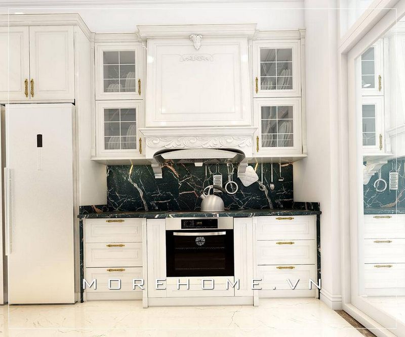 Phong cách hiện đại được đáp ứng đầy đủ về mặt tiện nghi, giữ nguyên được sự sang trọng và quý tộc của phong cách cổ điển.